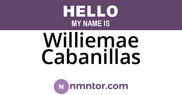 Williemae Cabanillas