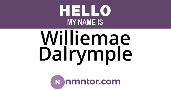Williemae Dalrymple