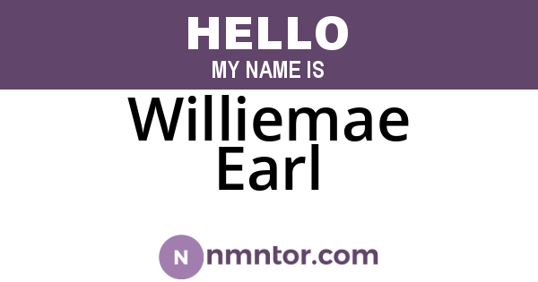Williemae Earl