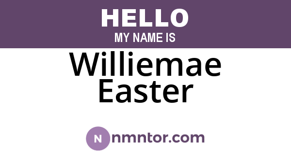 Williemae Easter
