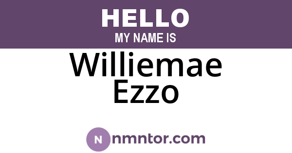Williemae Ezzo