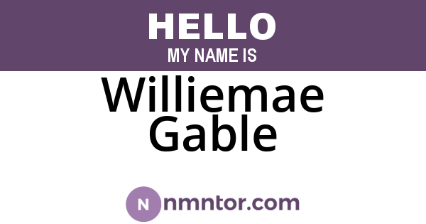 Williemae Gable
