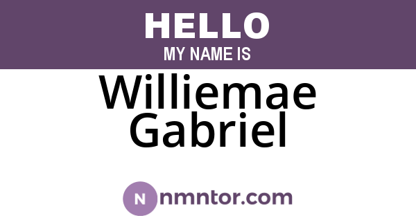 Williemae Gabriel