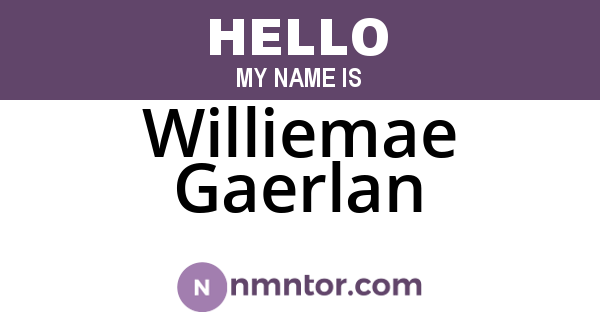 Williemae Gaerlan