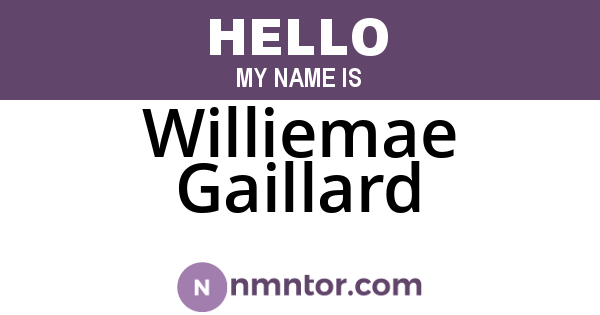 Williemae Gaillard