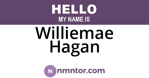 Williemae Hagan