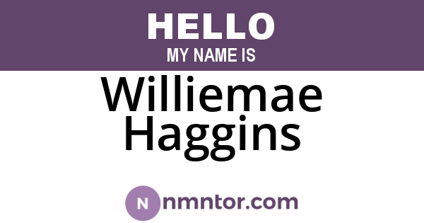 Williemae Haggins