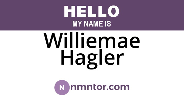 Williemae Hagler