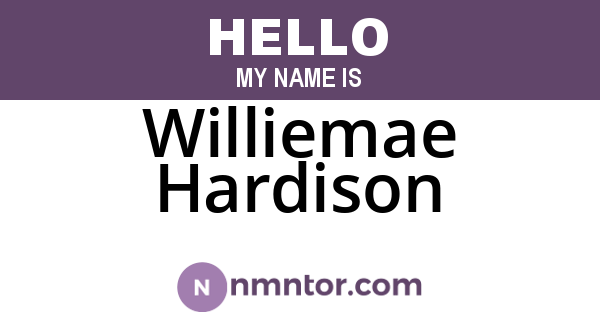 Williemae Hardison
