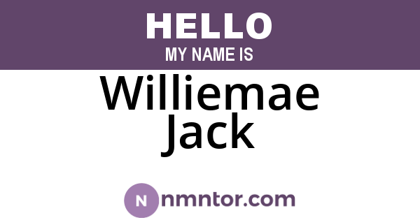 Williemae Jack