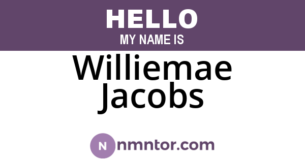 Williemae Jacobs