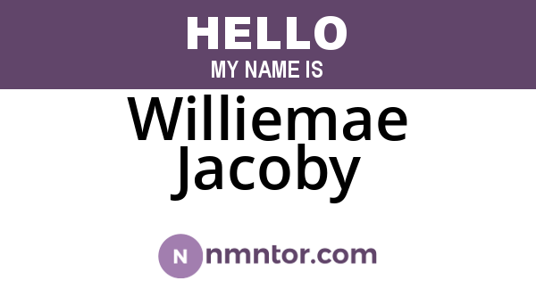 Williemae Jacoby