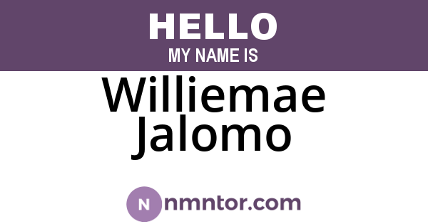 Williemae Jalomo