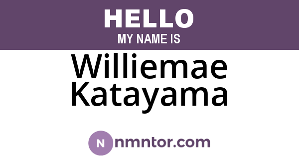 Williemae Katayama