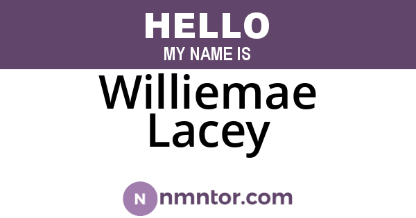 Williemae Lacey