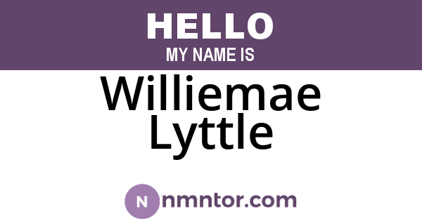 Williemae Lyttle