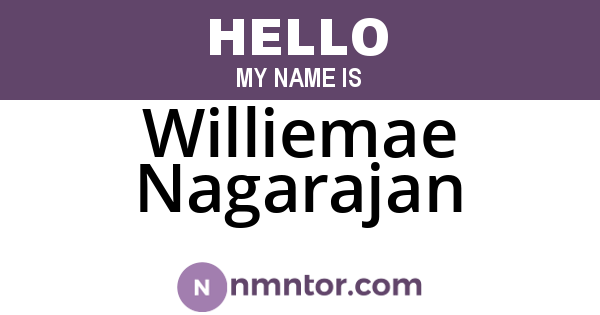Williemae Nagarajan