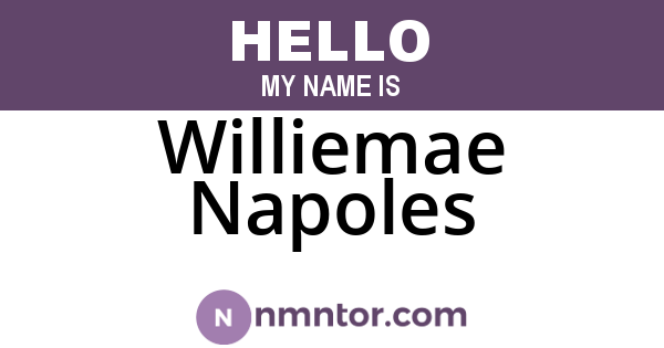 Williemae Napoles
