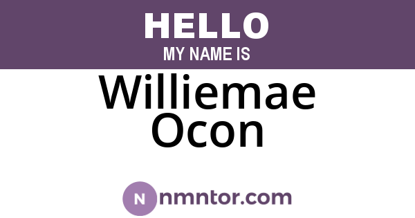 Williemae Ocon