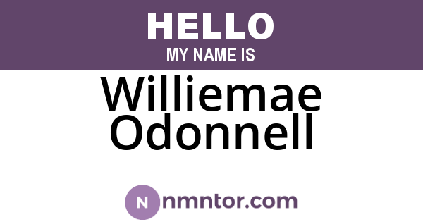 Williemae Odonnell