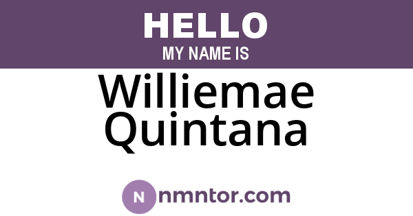Williemae Quintana