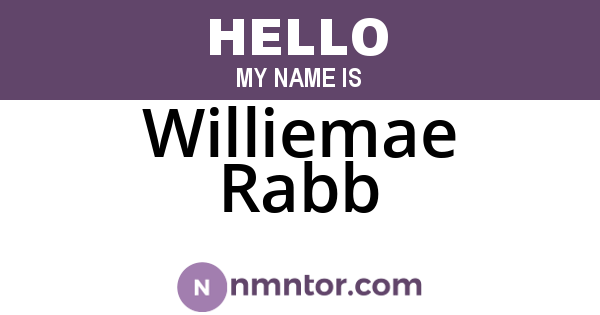 Williemae Rabb