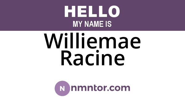Williemae Racine