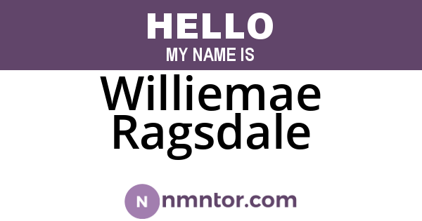 Williemae Ragsdale