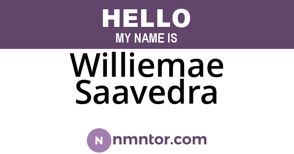 Williemae Saavedra