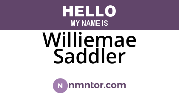 Williemae Saddler