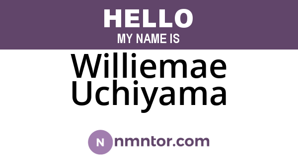 Williemae Uchiyama