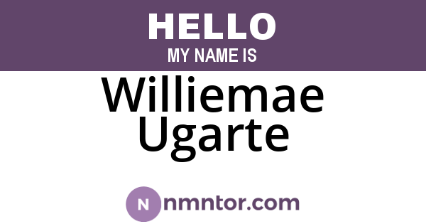 Williemae Ugarte