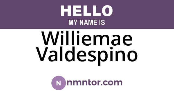 Williemae Valdespino