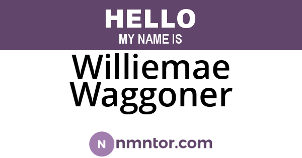 Williemae Waggoner