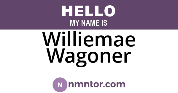 Williemae Wagoner