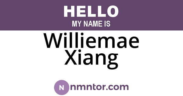 Williemae Xiang