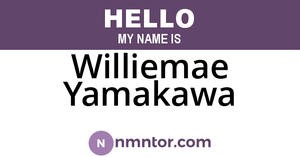 Williemae Yamakawa