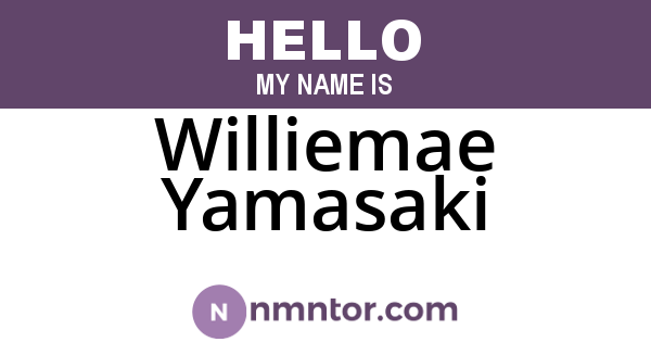 Williemae Yamasaki