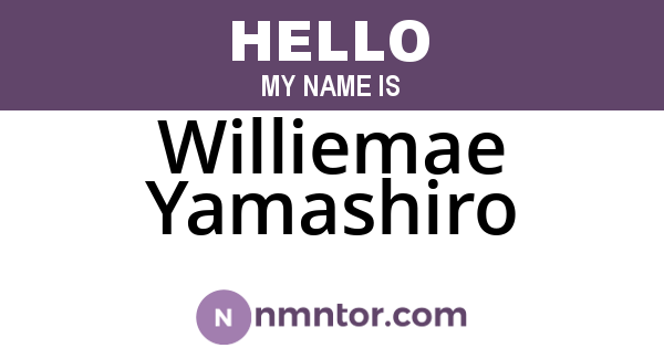 Williemae Yamashiro