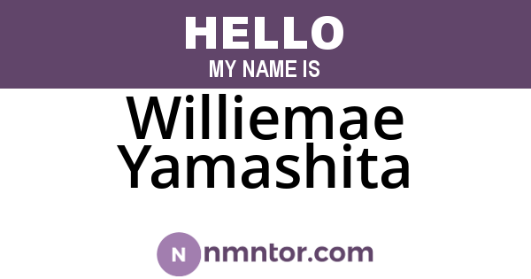 Williemae Yamashita