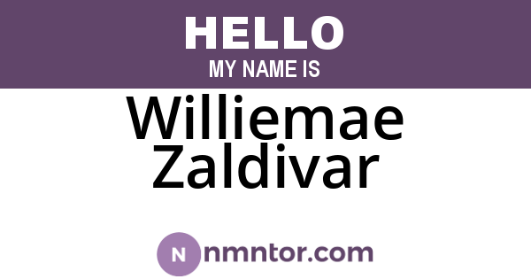 Williemae Zaldivar