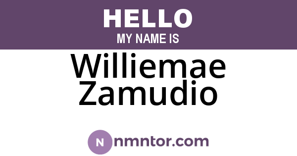 Williemae Zamudio
