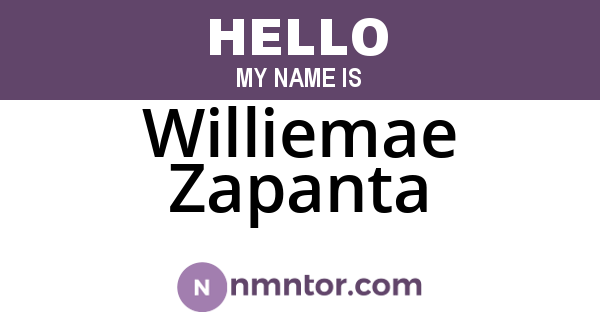 Williemae Zapanta