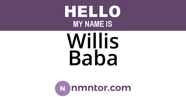 Willis Baba