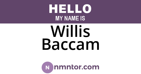 Willis Baccam