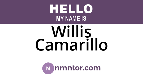 Willis Camarillo
