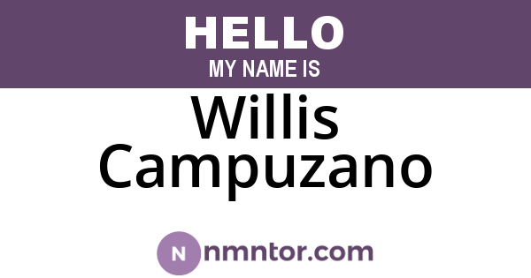 Willis Campuzano