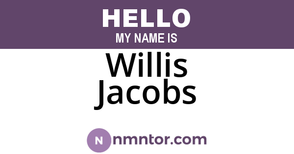 Willis Jacobs