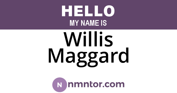 Willis Maggard