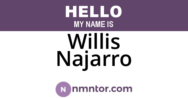 Willis Najarro
